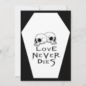 コフィンエボニーII （白）結婚式招待状 招待状 (裏面)