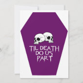 コフィン（紫）結婚式招待状 招待状 (裏面)