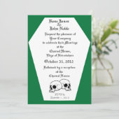 コフィン（緑）結婚式招待状 招待状 (スタンド正面)