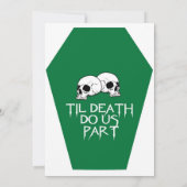 コフィン（緑）結婚式招待状 招待状 (裏面)