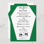 コフィン（緑）結婚式招待状 招待状 (正面/裏面)