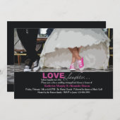 コフィー足リハーサルディナー招待状 招待状 (正面/裏面)