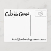 コブウェブゲームはがき ポストカード (裏面)