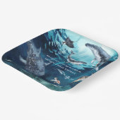 コブクジラ | 海の誕生日パーティー ペーパープレート (傾斜あり)