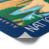 コブクバレーナショナルパークアラスカレトロ 動揺して ポスター (角)