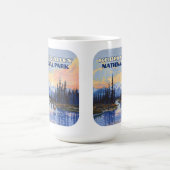 コブクバレー国立公園アラスカカリブーヴィンテージ コーヒーマグカップ (中央)