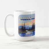 コブクバレー国立公園アラスカカリブーヴィンテージ コーヒーマグカップ (左)