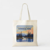 コブクバレー国立公園アラスカカリブーヴィンテージ トートバッグ (裏面)