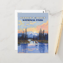 コブクバレー国立公園アラスカカリブーヴィンテージ