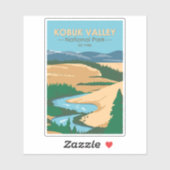 コブクバレー国立公園アラスカヴィンテージ シール (シート)