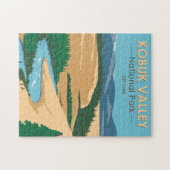 コブクバレー国立公園アラスカヴィンテージ ジグソーパズル (横)