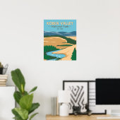 コブクバレー国立公園アラスカヴィンテージ ポスター (ホームオフィス)