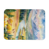 コブクバレー国立公園ウォーター絵画カラー マグネット (横)