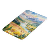 コブクバレー国立公園ウォーター絵画カラー マグネット (左側)