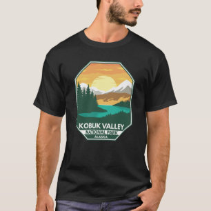 コブクバレー国立公園ミニマルレトロエンブレム Tシャツ