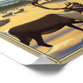 コブクバレー国立公園リソのアートポスター ポスター (角)