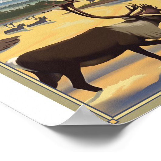 コブクバレー国立公園リソのアートポスター ポスター (角)