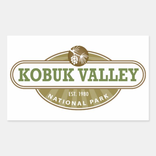 コブクバレー国立公園 長方形シール (正面)