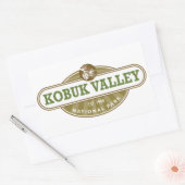 コブクバレー国立公園 長方形シール (封筒)