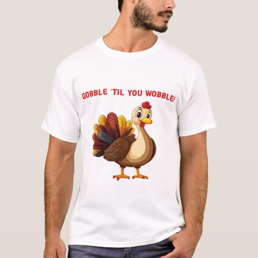 コブコブ踊る七面鳥Tシャツ Tシャツ (正面)