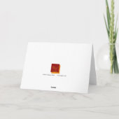 コブタの鼻の挨拶状-中ブランク カード (裏面)