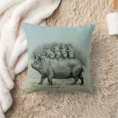 コブタを持つブタ クッション (ブランケット)