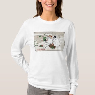 コブタを握るメリーなChristmasPeople Tシャツ