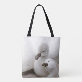 コブハクチョウのCygnets トートバッグ (裏面)