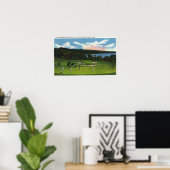 コブボセコンティー湖とゴルフ場の景色 ポスター (ホームオフィス)