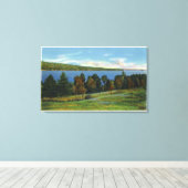 コブボセコンテ湖の景勝地 キャンバスプリント (インサイチュ (ウッドフロア))