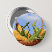 コブボタンのコーン 缶バッジ (正面&裏面)