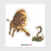 コブラに噛まれたライオン シール (シート)