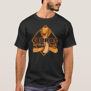 コブラのソフトボールのチームロゴのワイシャツ Tシャツ