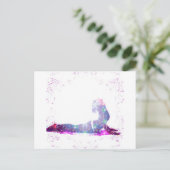 コブラの宇宙ヨガの姿勢シリーズ ポストカード (スタンド正面)