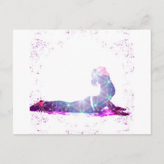 コブラの宇宙ヨガの姿勢シリーズ ポストカード (正面)