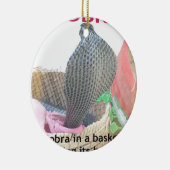 コブラインバスケットアートプリント セラミックオーナメント (右)