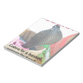 コブラインバスケットアートプリント ノートパッド (回転)