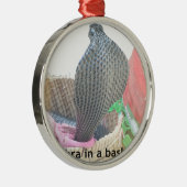 コブラインバスケットアートプリント メタルオーナメント (右)