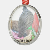 コブラインバスケットアートプリント メタルオーナメント (左)