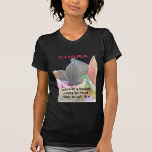コブラインバスケットアートプリント Tシャツ