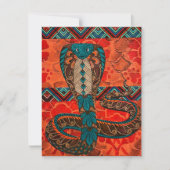 コブラカラフルー ノートカード (正面)