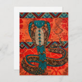 コブラカラフルー ノートカード (正面/裏面)