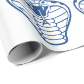 コブラスネークブルーアニマルニシキヘビ毒 ラッピングペーパー (ロールコーナー)