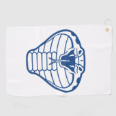 コブラスネークブルー毒性動物群 ゴルフタオル (横)