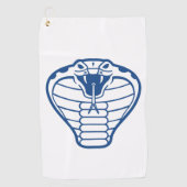 コブラスネークブルー毒性動物群 ゴルフタオル (正面)