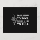 コブラスネーク爬虫類ヘビ動物ペットギフトおもしろいズ ポストカード (正面)