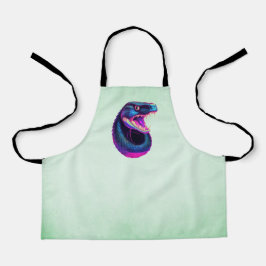 コブラスネークinVaporwave美学スタイル エプロン