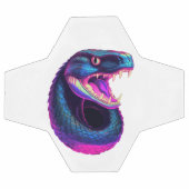 コブラスネークinVaporwave美学スタイル サッカーボール (フラット)