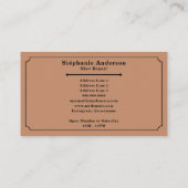 コブラー – 靴の修理ヴィンテージ 名刺 (裏面)