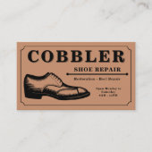 コブラー – 靴の修理ヴィンテージ 名刺 (正面)